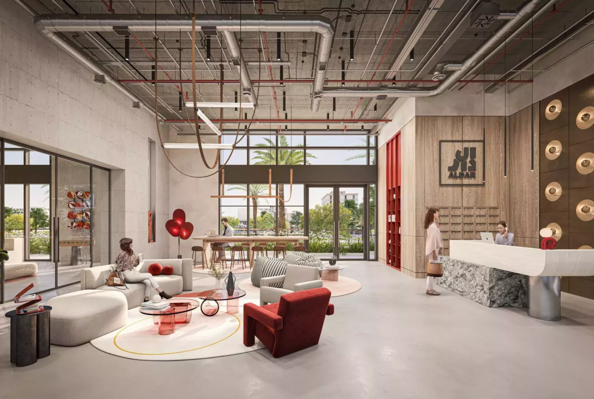 manarat living 2 by aldar in saadiyat lobby