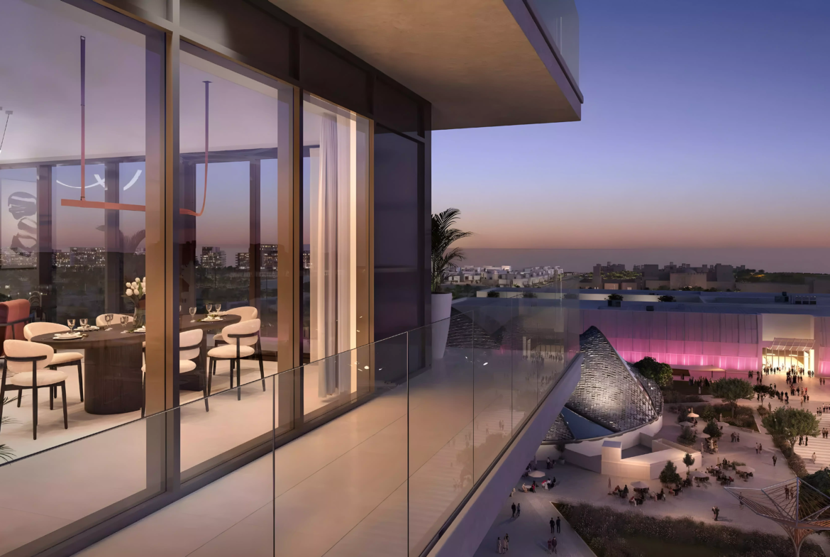manarat living3 by aldar in saadiyat balcony view