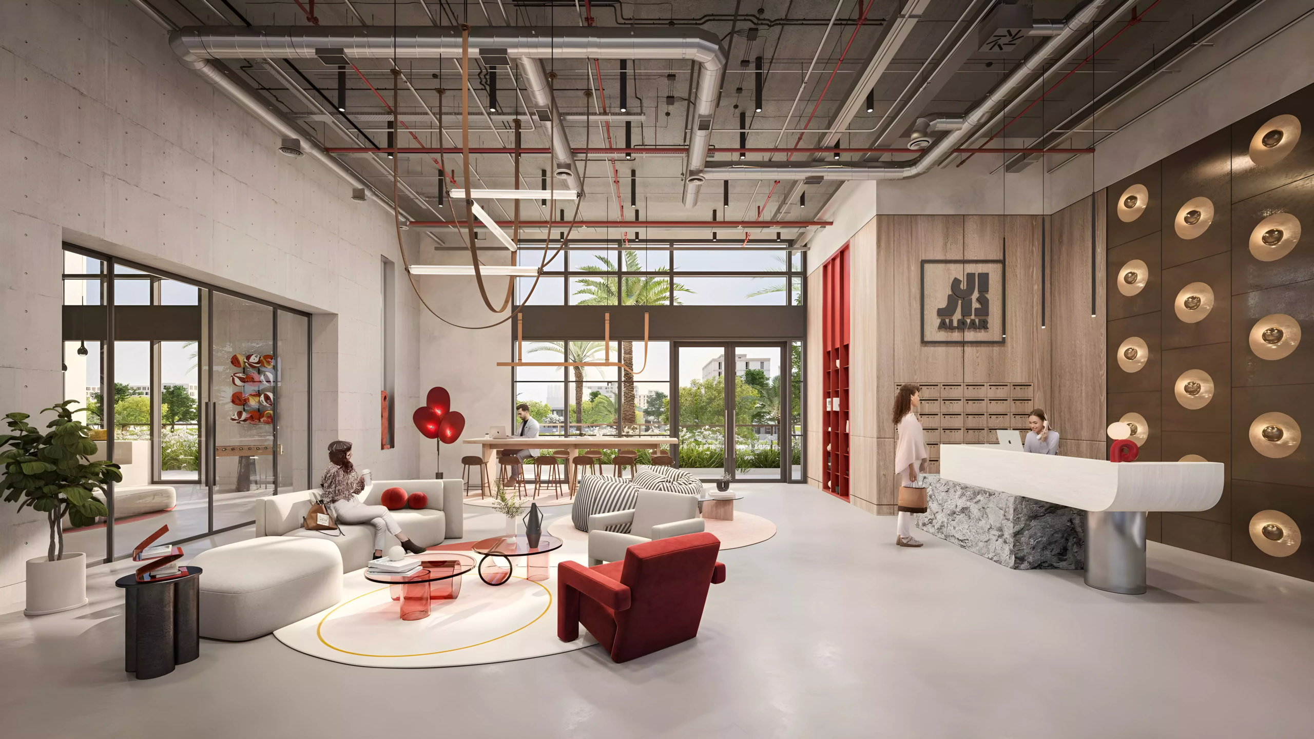 manarat living3 by aldar in saadiyat lobby