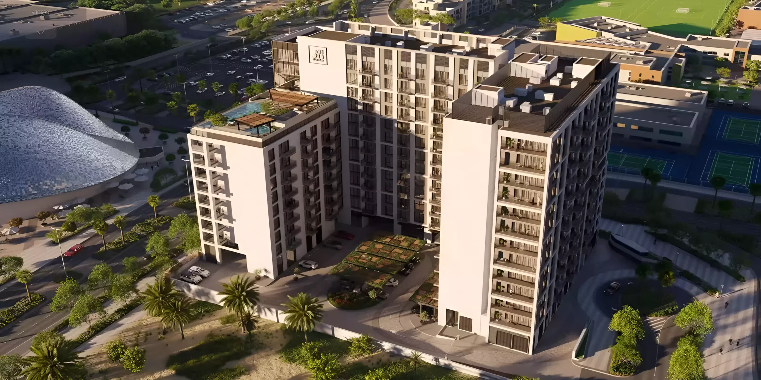 manarat living by aldar in saadiyat top view