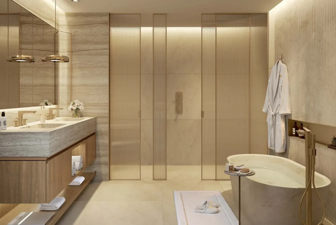 mandarin oriental residences saadiyat aldar properties bathroom
