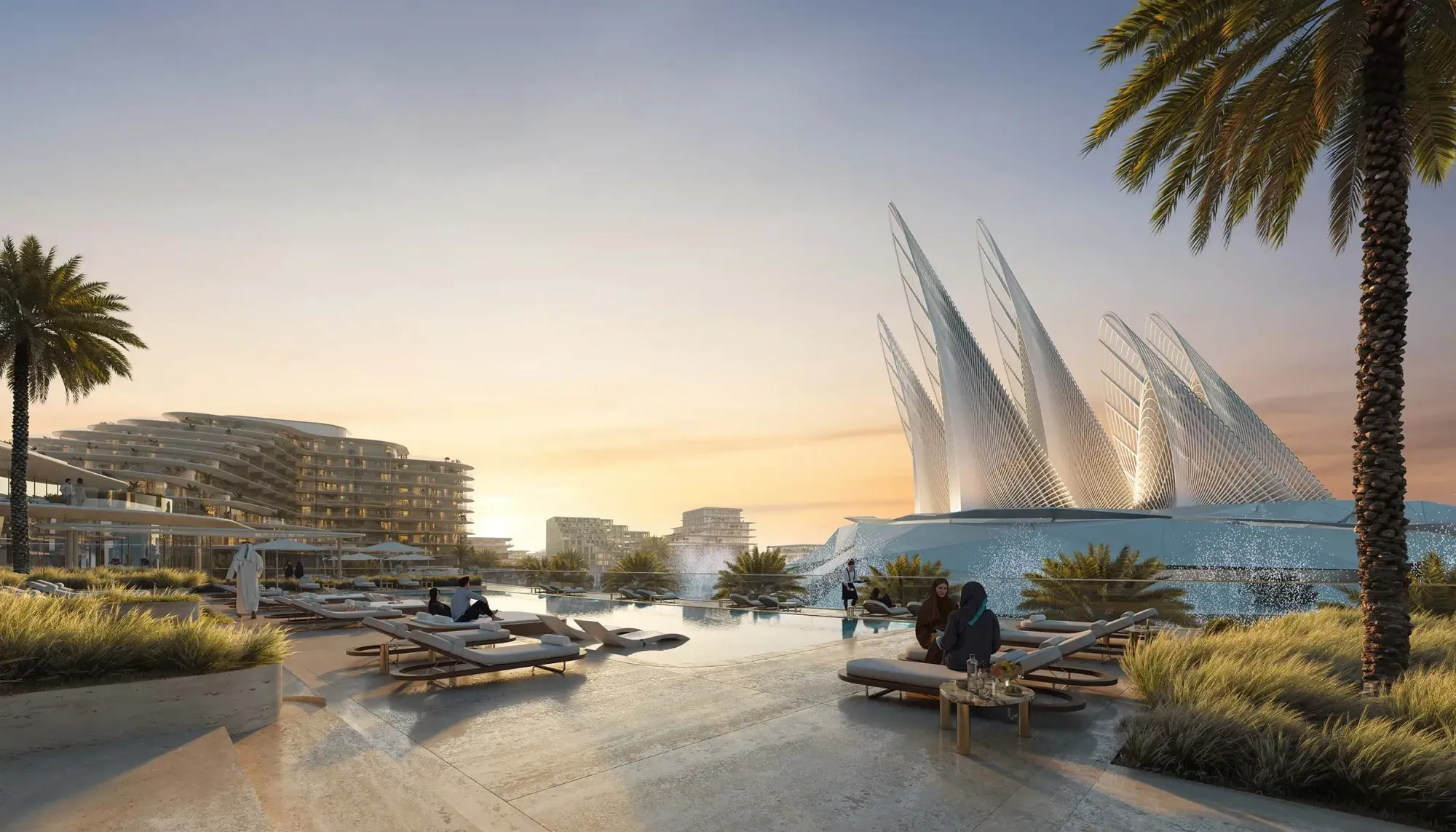 mandarin oriental residences saadiyat aldar properties pool view 2