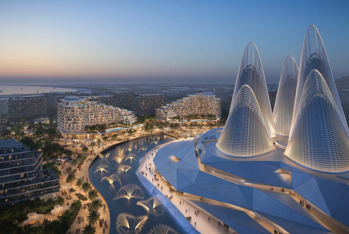 mandarin oriental residences saadiyat aldar properties aerial view