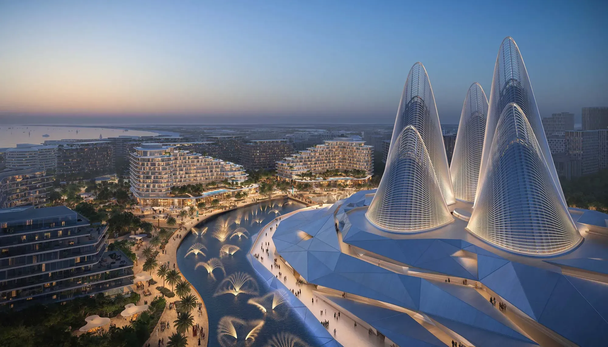 mandarin oriental residences saadiyat aldar properties aerial view