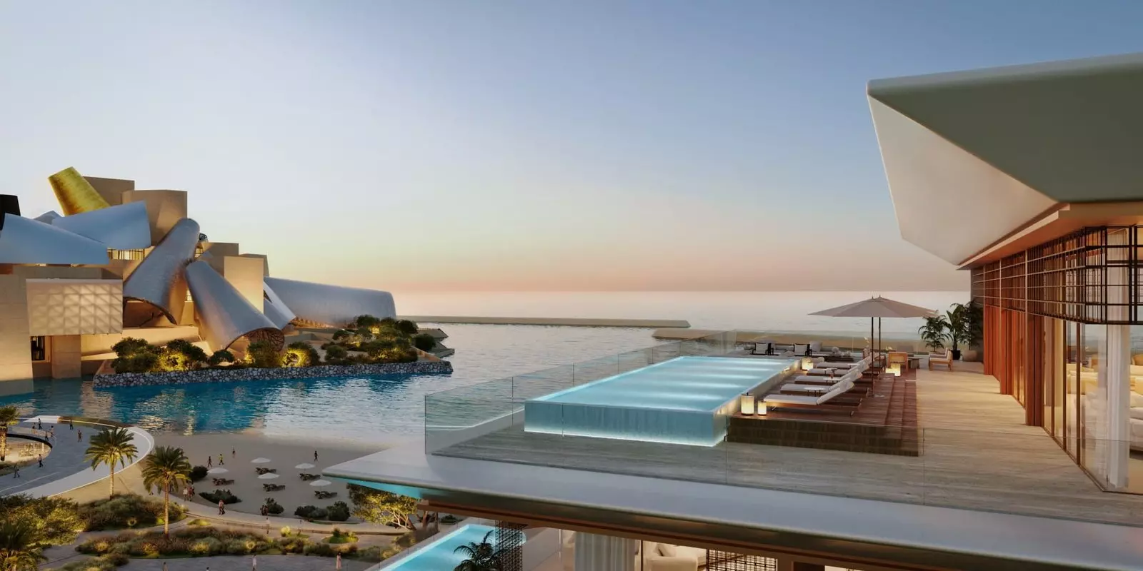 nobu residences saadiyat aldar side beach view