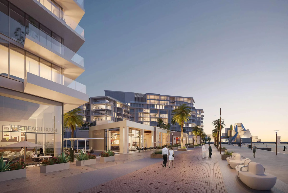 saadiyat grove by aldar properties road view