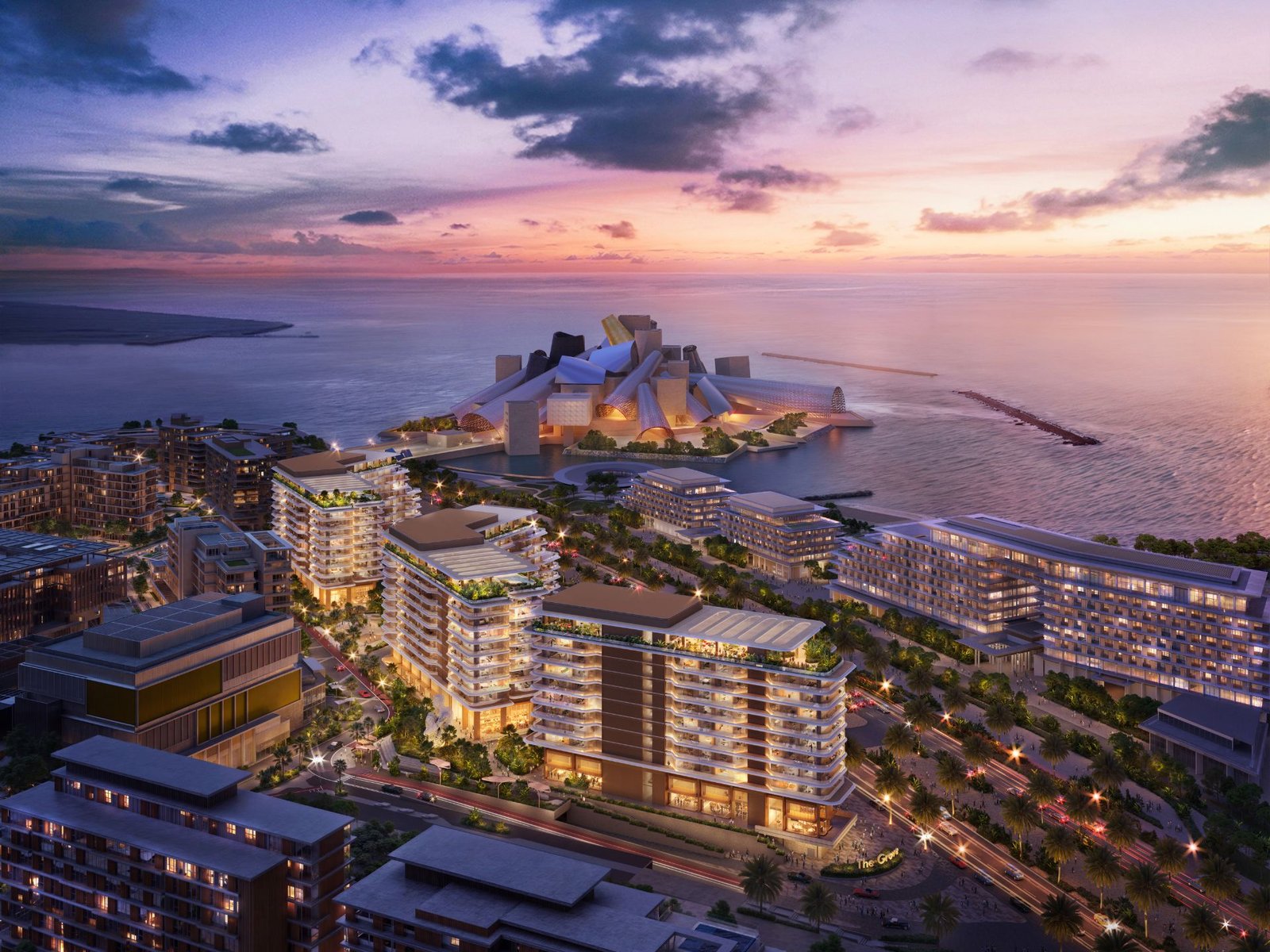 the arthouse from aldar properties saadiyat island aerial view