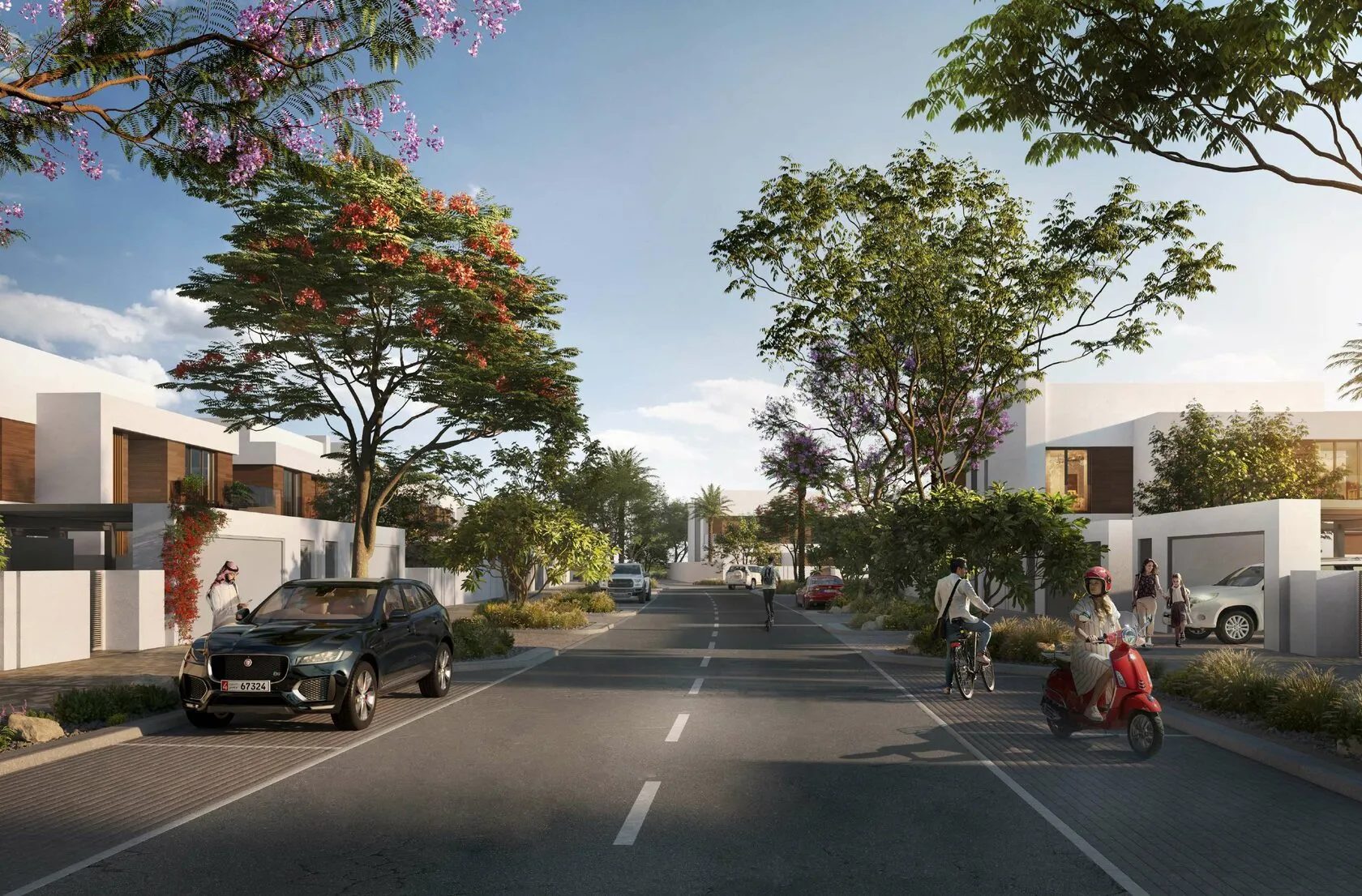 the dunes saadiyat reserve road view