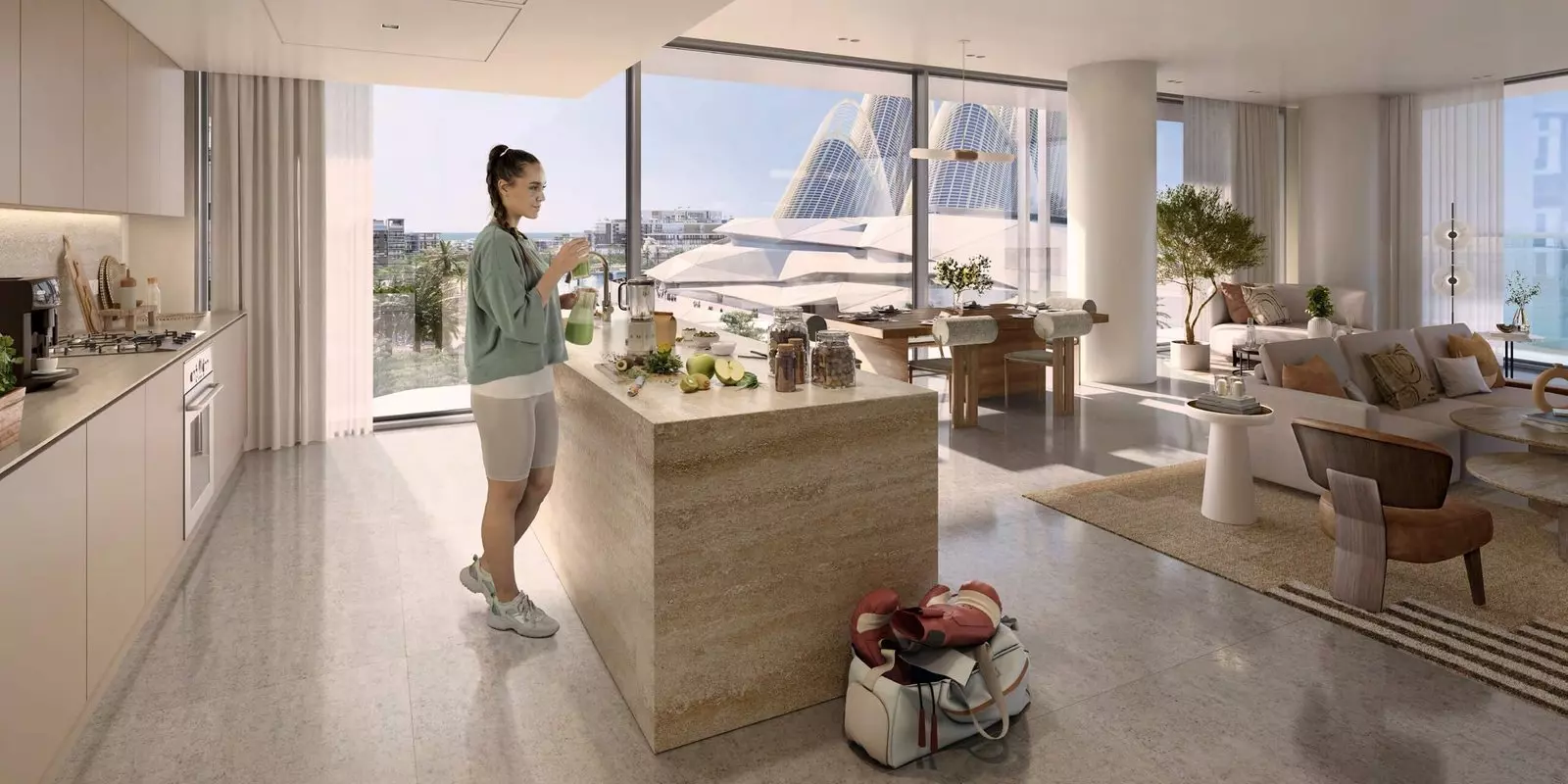 the source 1 by aldar in saadiyat island kitchen