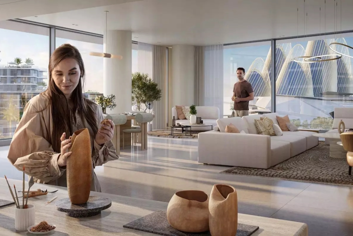 the source 1 by aldar in saadiyat island living room