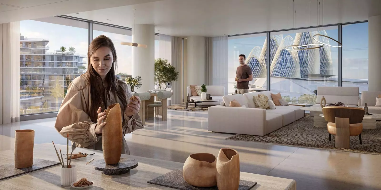 the source 1 by aldar in saadiyat island living room