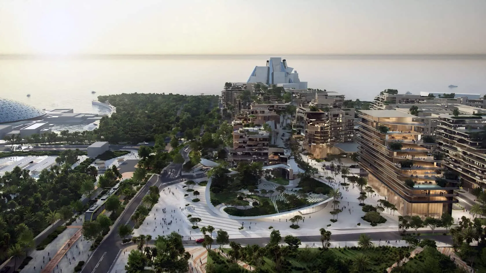 the source terraces from aldar properties aerial view