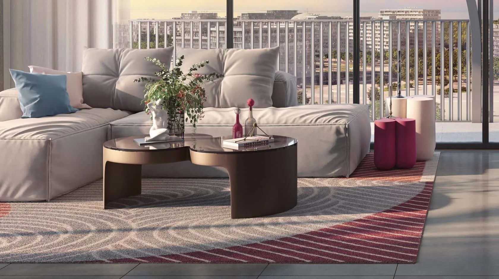 the source terraces from aldar properties living area