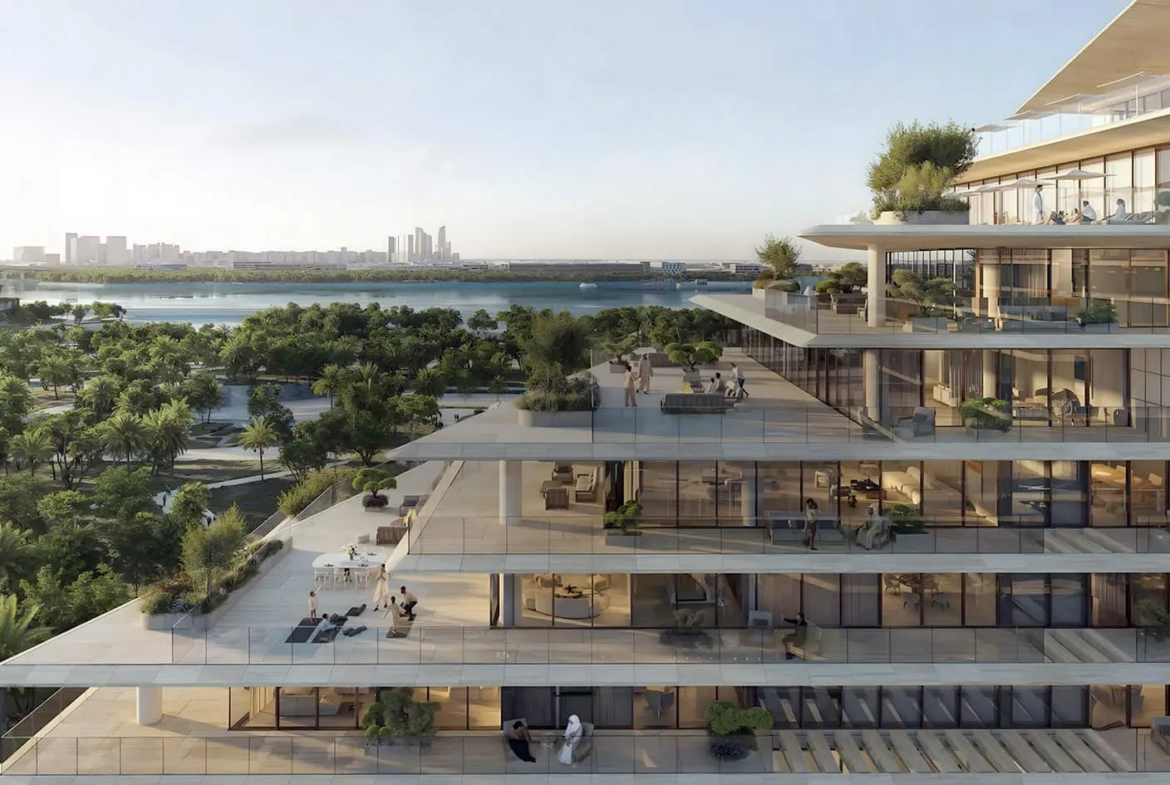 the source terraces from aldar properties side view